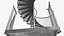 Open Side Spiral Fire Escape Stairs