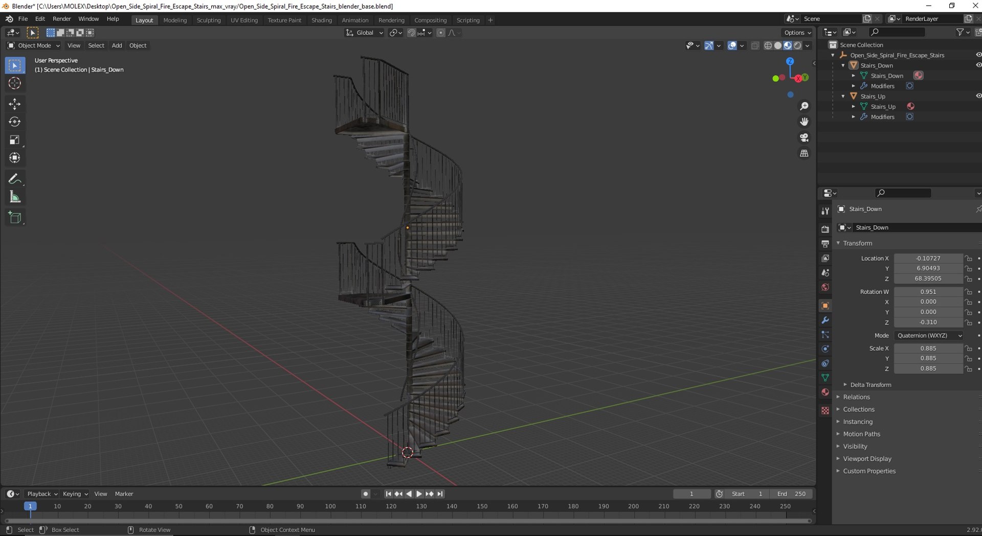 Open Side Spiral Fire Escape Stairs 3D model https://p.turbosquid.com/ts-thumb/Qr/s1UN0E/oi/opensidespiralfireescapestairs3dmodel037/jpg/1681894201/1920x1080/fit_q87/230c97d0f9165ed557127370a9e8f19157b4580a/opensidespiralfireescapestairs3dmodel037.jpg