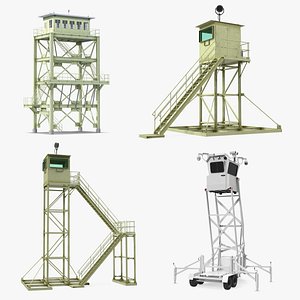3D model guard towers