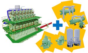 Marine Engine 3D model