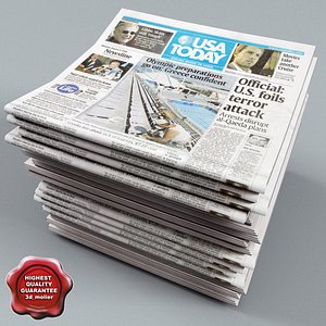 newspapers v3 3d model