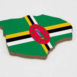 Roseau Capital of Dominica 3D Map