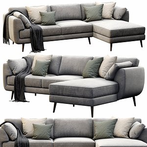 NickScali Rimella Chaise Lounge 3D model