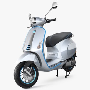 3D vespa elettrica 2019 scooter model