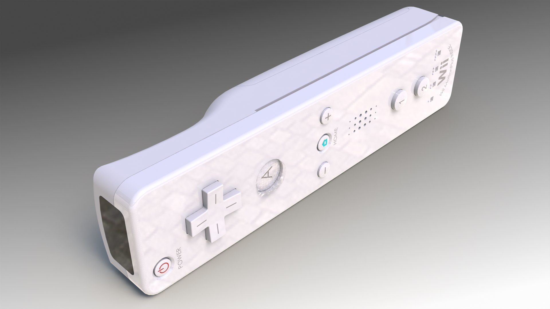 3d Model Authentic Nintendo Wii Remote