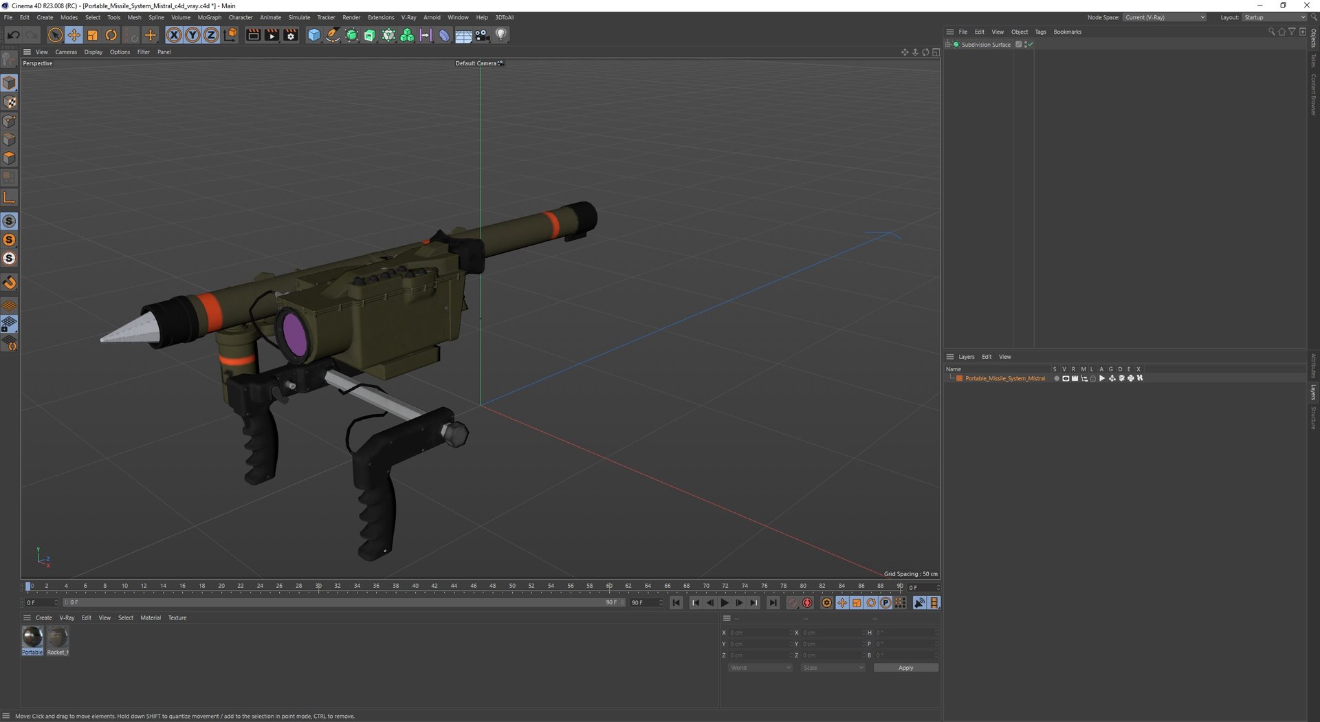 3D Portable Missile System Mistral Model - TurboSquid 2391838