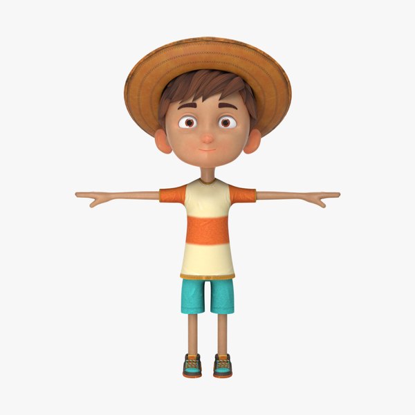 Cartoon boy model