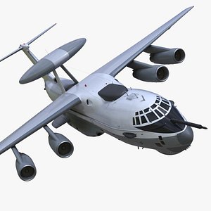 Airborne Radar Patrol Plane in Flight