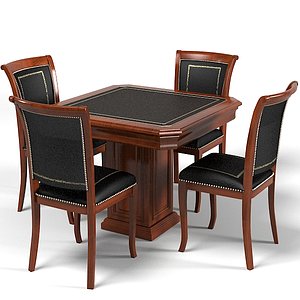classic office  card game table chair