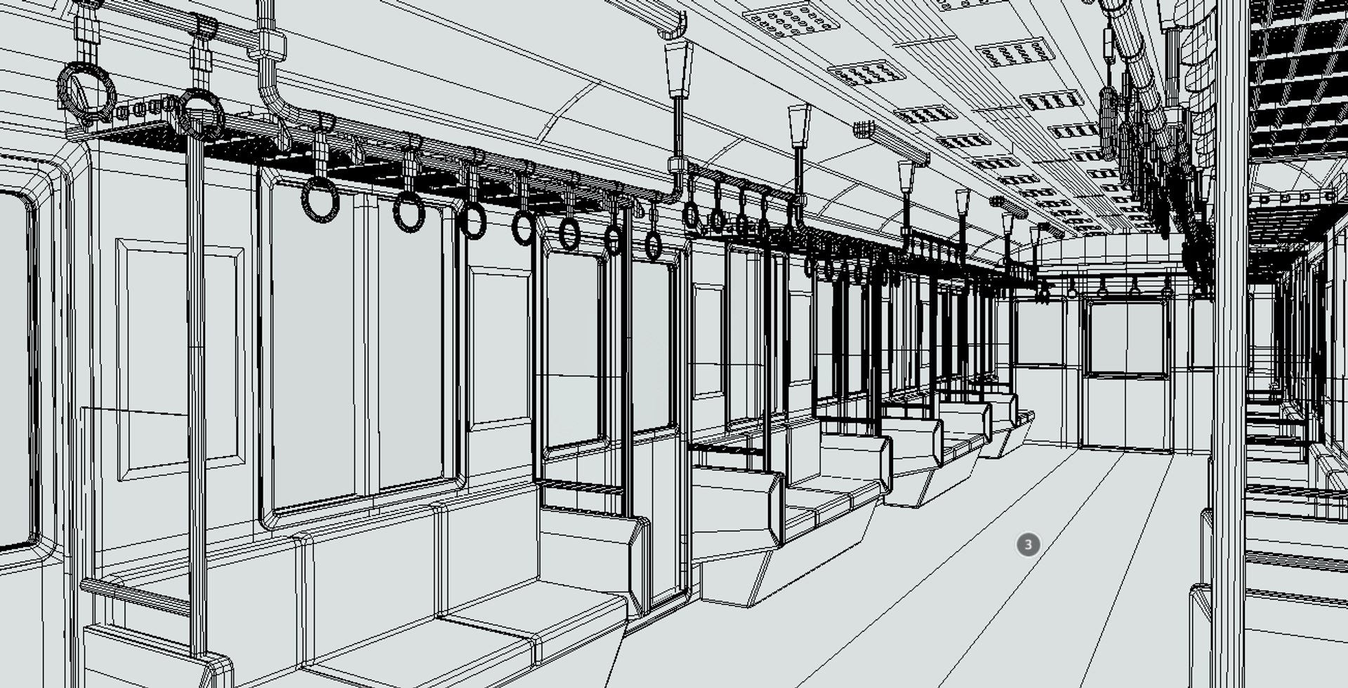 Computerline Train Model - TurboSquid 1387626