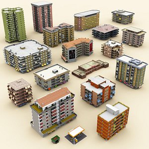 3d city buildings