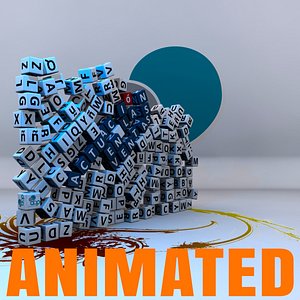 3d virtual tv set chaos model