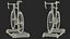 road bike riding roller 3D model