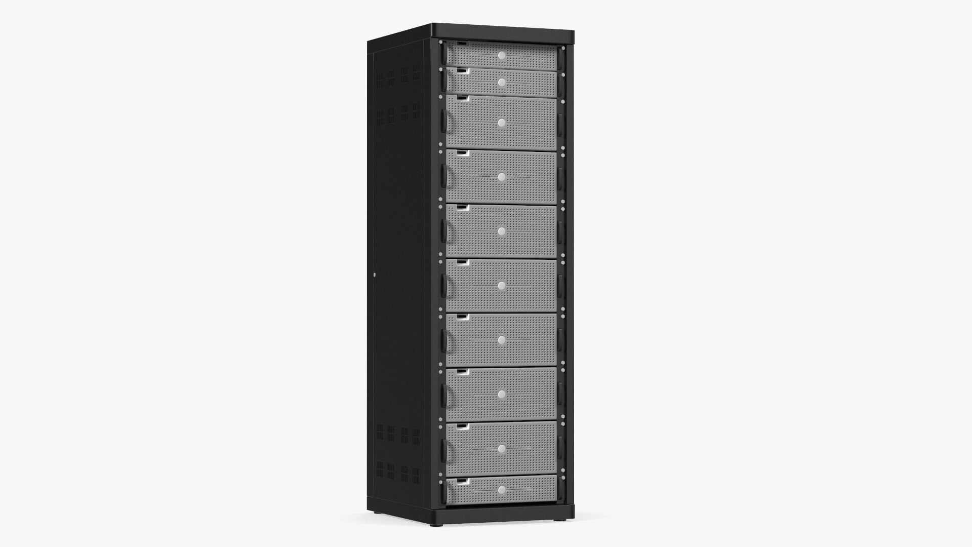 Floor Stand Server Rack 3D model preview