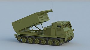m270 mlrs rocket 3D model