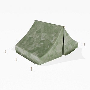 Military Field Tent - Game Ready PBR Asset