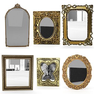 frame mirror antique model