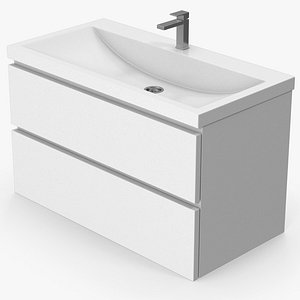 Bathroom Sink With Cabinet 3D model