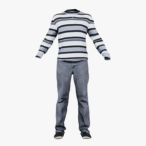 Casual Outfit 30 Remastered 3D model