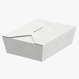 Chinese Food Box 03 Closed 3D model