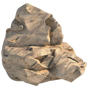 Sandstone rock cliff model