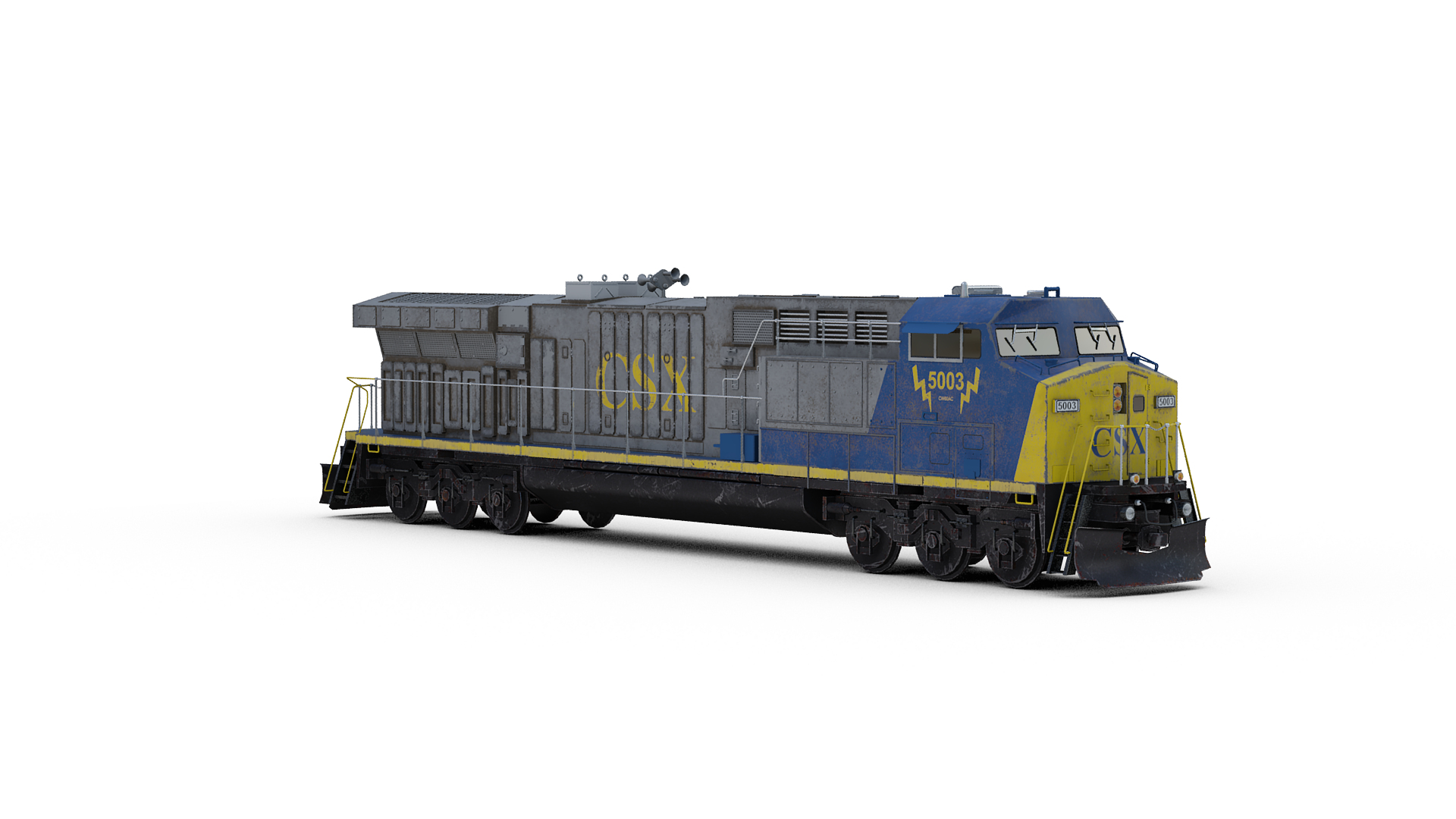 3d model american cw60ac locomotive
