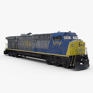 3d model american cw60ac locomotive