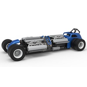 Vintage AWD Dragster Scale 1 to 25