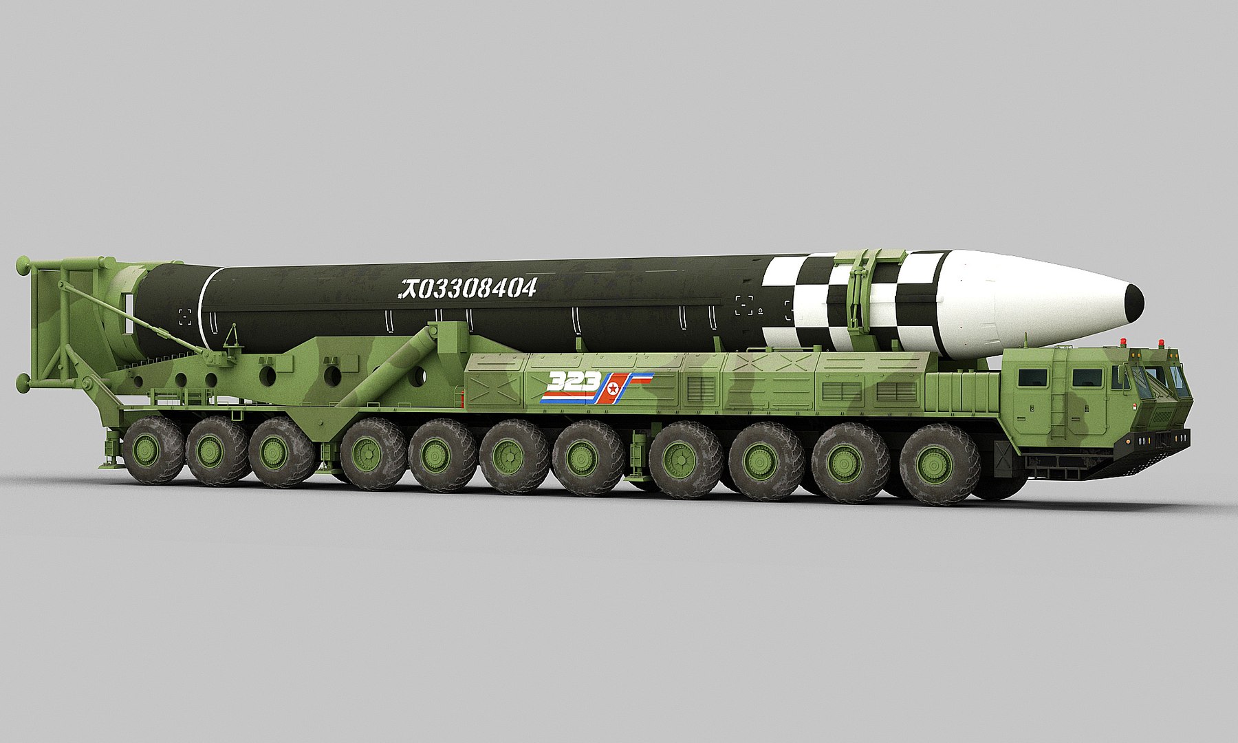 Hwasong-17 Missile Launcher 3D Model - TurboSquid 2499456