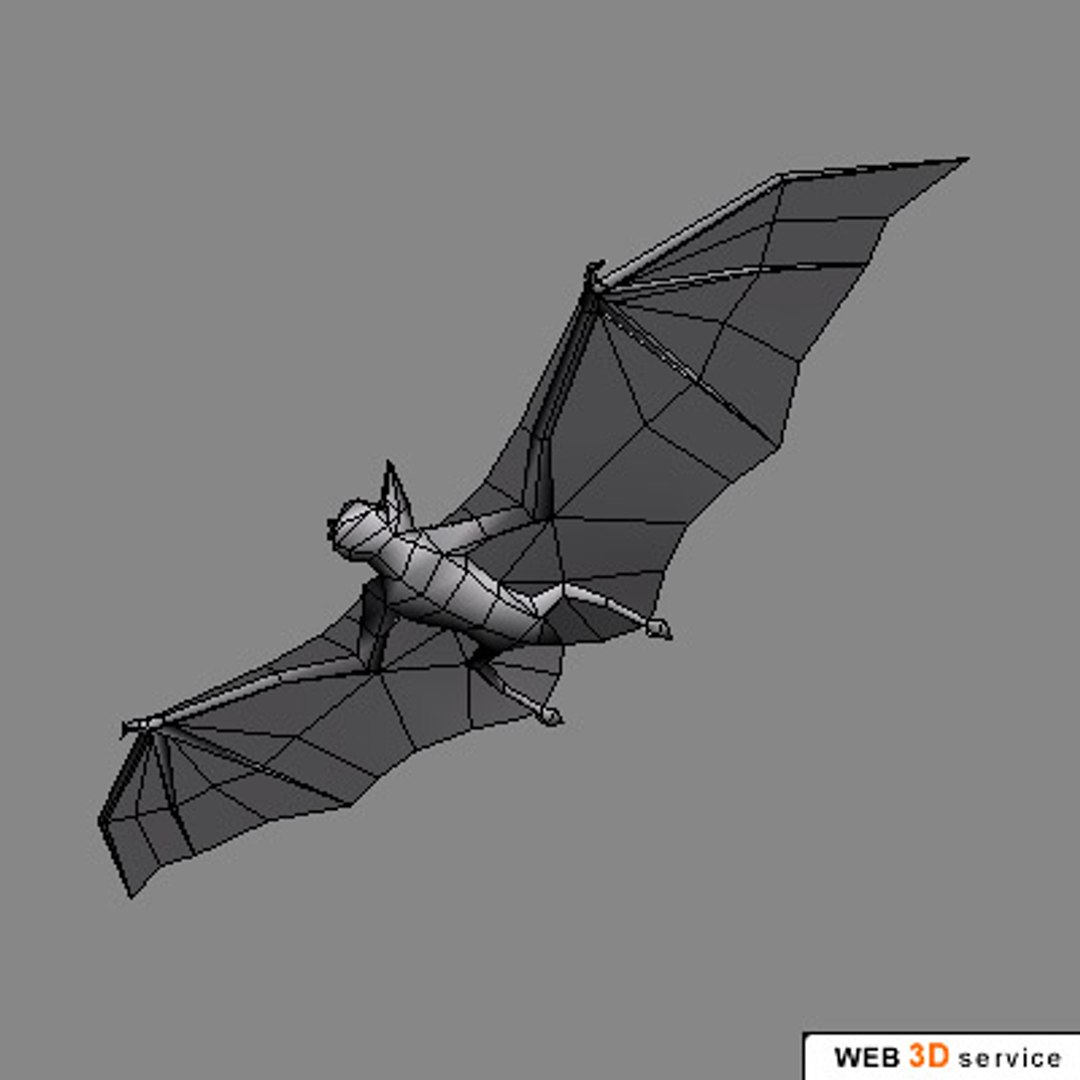 Realistic Bat 3d Model