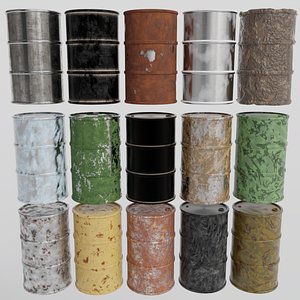 15 Oil Barrel 4K Texture