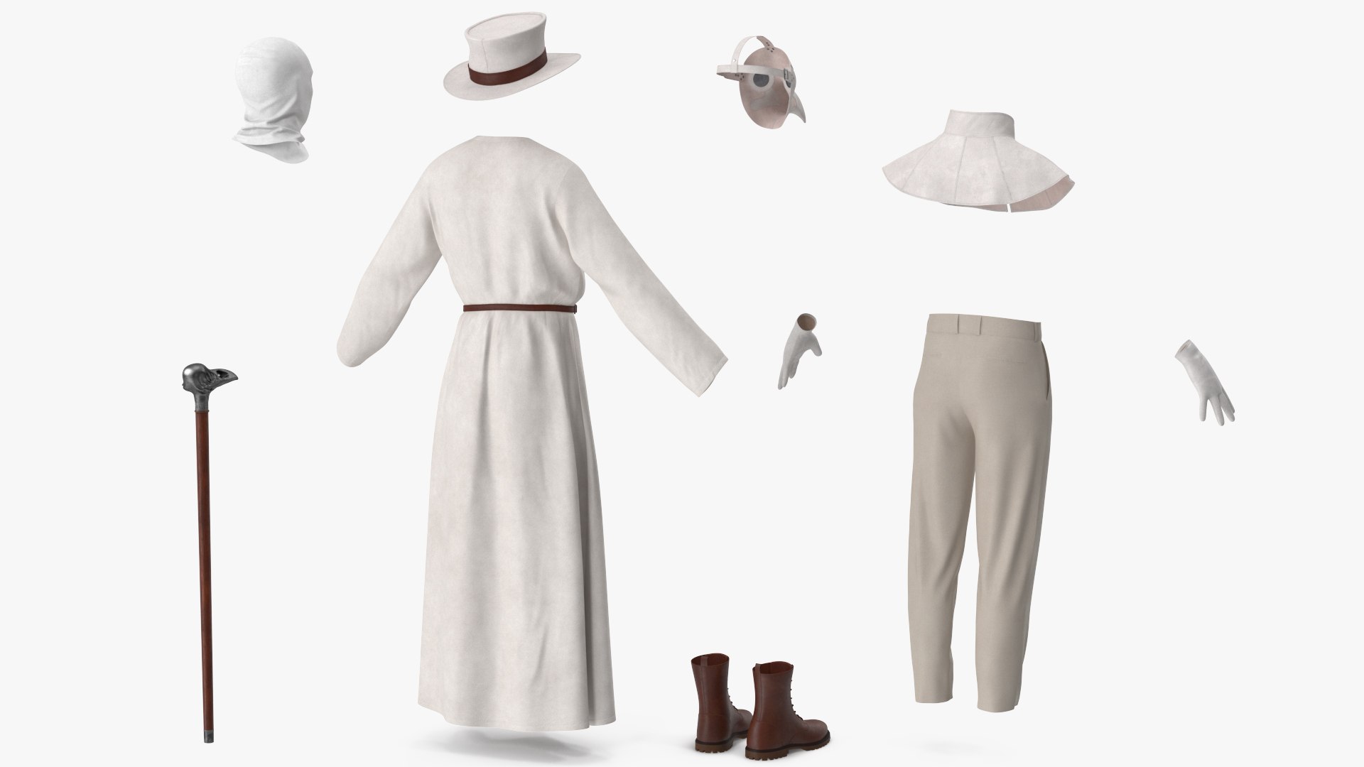 3D Plague Doctor Costume White with Staff https://p.turbosquid.com/ts-thumb/Qs/nWtPLZ/L4/angles_06/jpg/1779868056/1920x1080/fit_q87/982f40b33827c2b1845f4c6ea274546ee4a1d2b6/angles_06.jpg