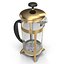French Press Coffee Pot 3D Model