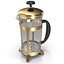 French Press Coffee Pot 3D Model