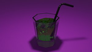 ice glass 3D model