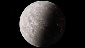 8K Fictional Magma Planet 12 3D model