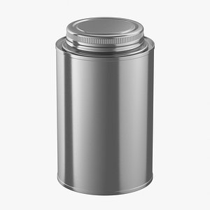 Screw Top Tin Can Mockup 06 3D model