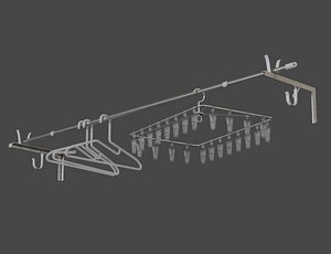 3D Low-Poly Laundry Supplies model