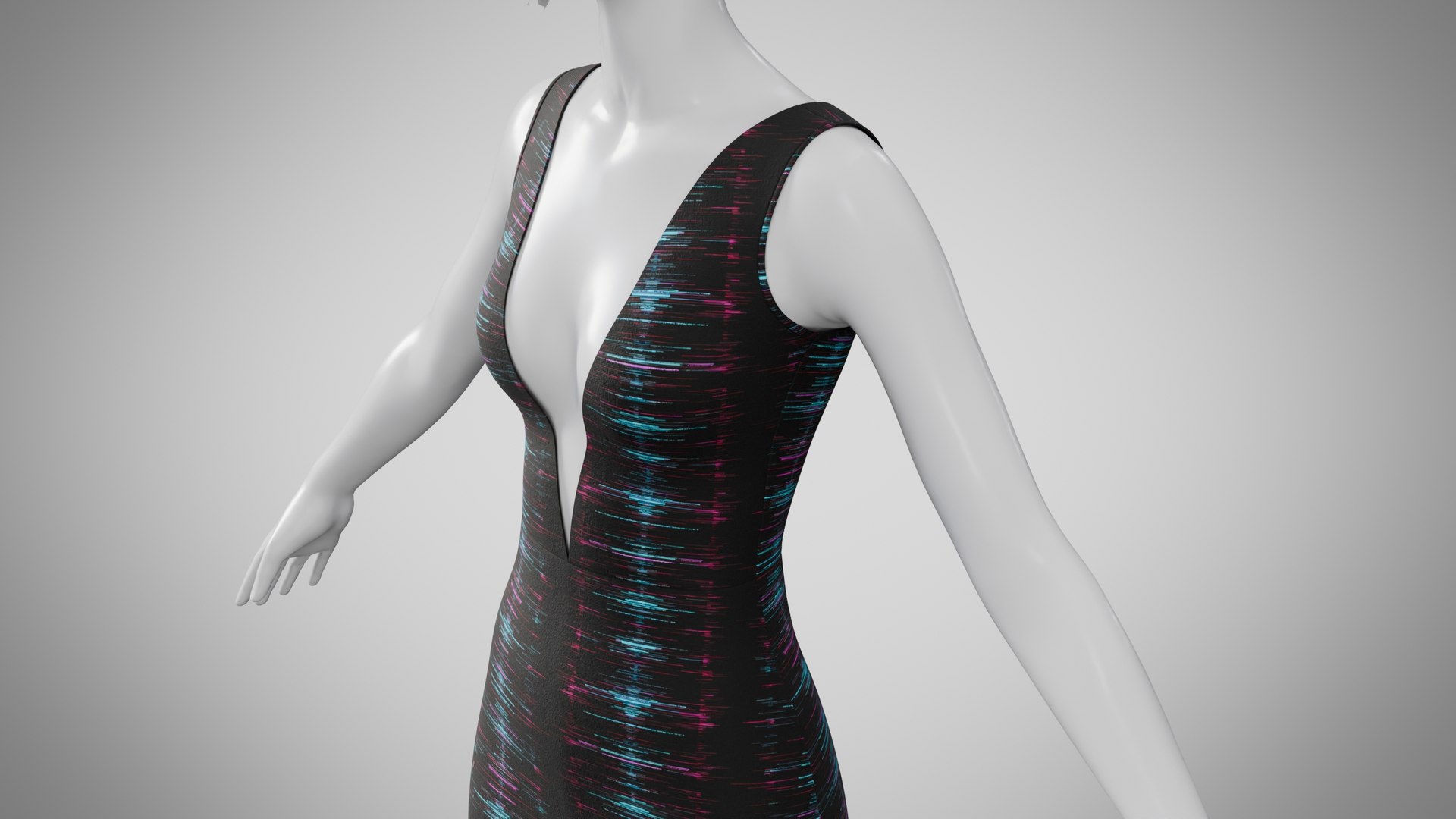 Dress 34 Abstract Sound Wave 3D Model - TurboSquid 2502549