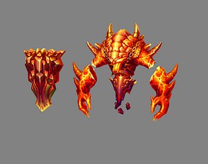 Cartoon summon monster - Flame Demon - Fire Demon