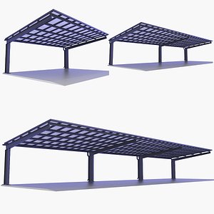 Car Parking Lot Canopy Collection v9