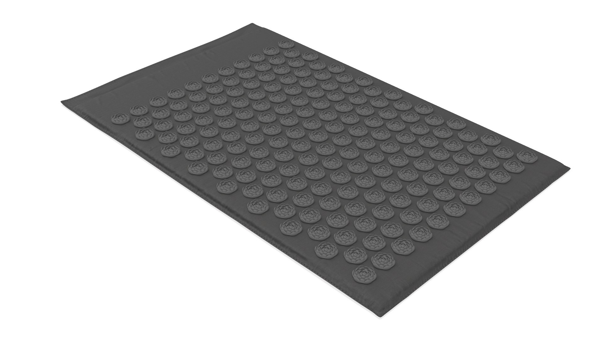 Massage Acupuncture Mat Black 3D model preview