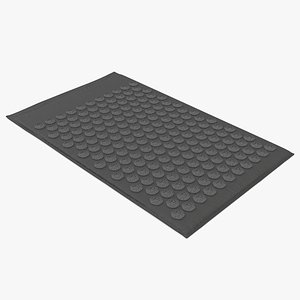 3D model Massage Acupuncture Mat Black