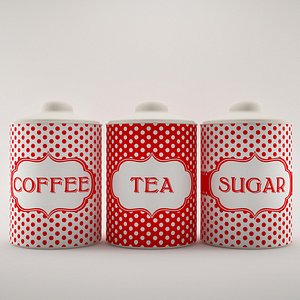 3D Kitchen Storage Jars
