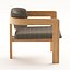 Small Arm and dining chair 3D