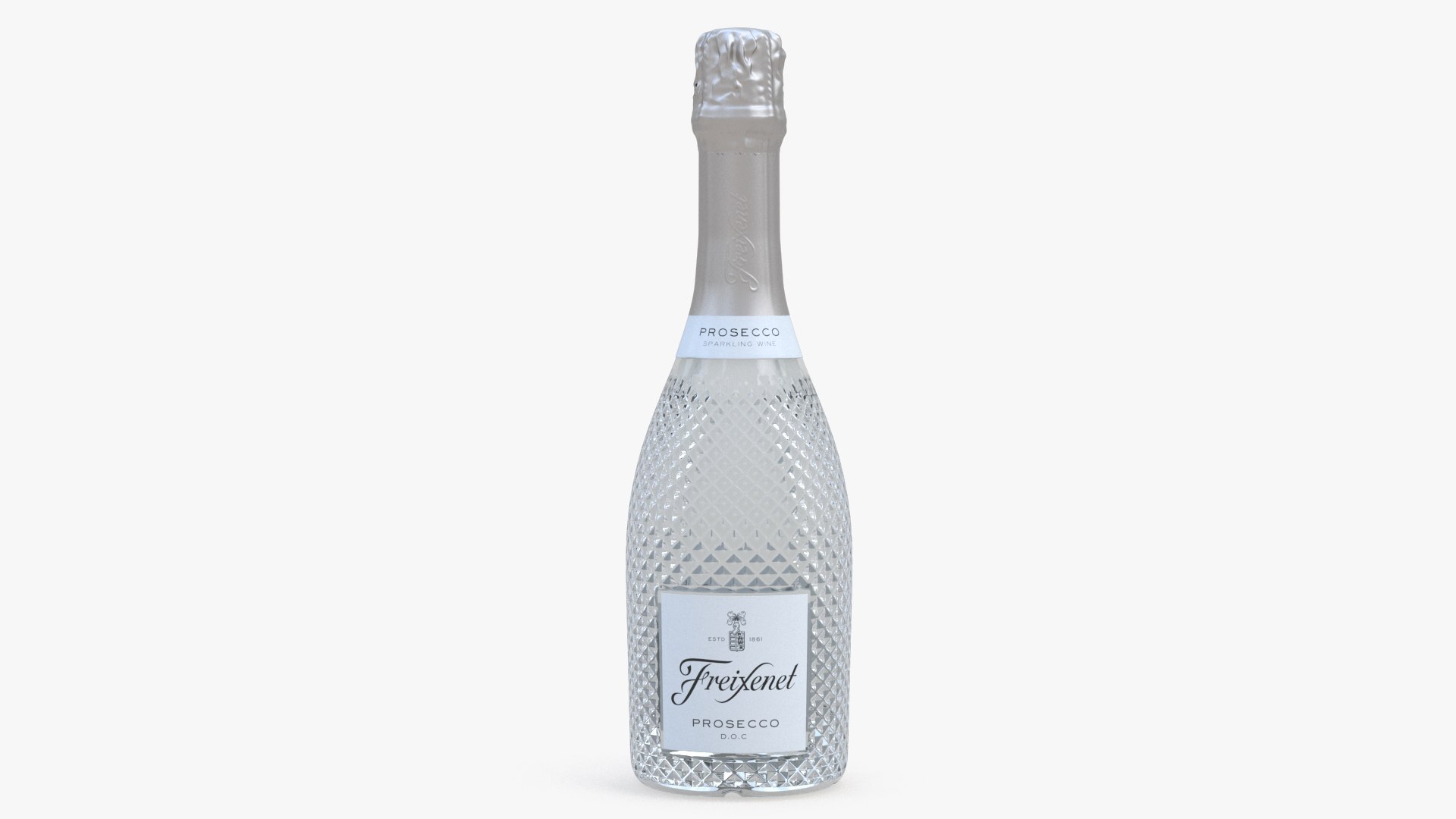 Freixenet Prosecco Sparkling Wine Bottle 3D model preview