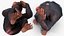 Chimpanzé léger assis pose fourrure