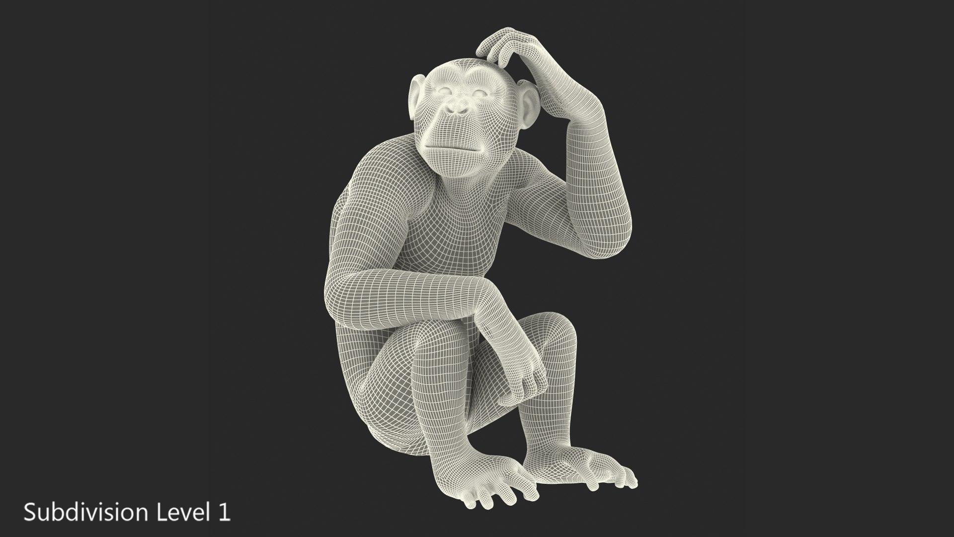 3D light chimpanzee sitting pose https://p.turbosquid.com/ts-thumb/Qt/fbutqf/dLsn3KlD/lightchimpanzeesittingposefurc4dmodel011/jpg/1566206164/1920x1080/fit_q87/eb97bd5c47f757141d34ebc2222d8f0d36fa5bf7/lightchimpanzeesittingposefurc4dmodel011.jpg