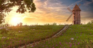 Sunset WindMill Environment