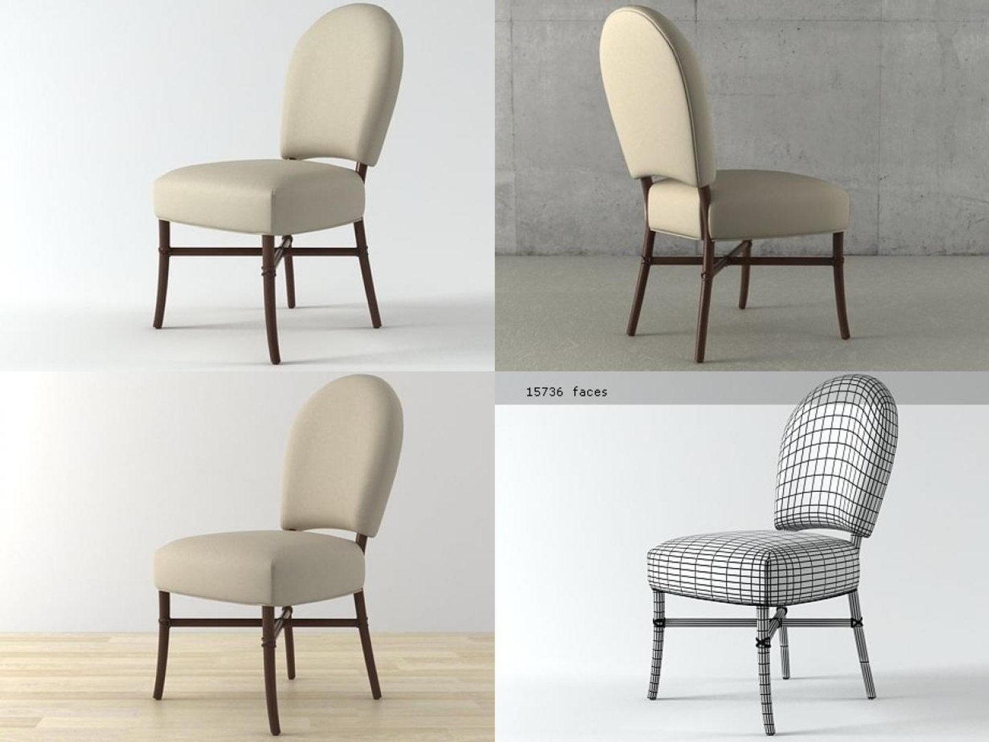 3D nuova chair m-228 model - TurboSquid 1185659